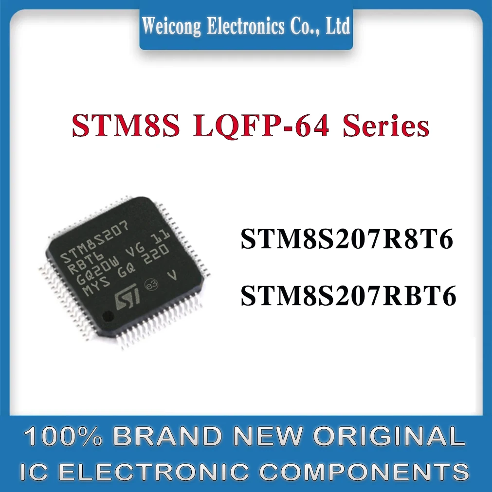 

STM8S207R8T6 STM8S207RBT6 STM8S207R8 STM8S207RB STM8S207R STM8S207 207R8T6 207RBT6 STM8S20 STM8S STM8 STM IC MCU Chip LQFP-64