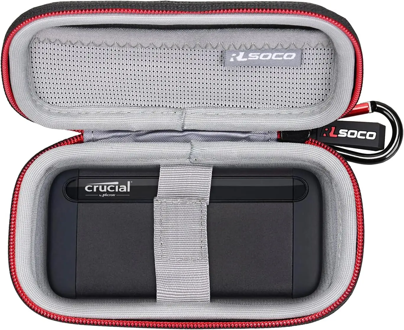 Custodia Eva Per Ssd Portatile Crucial X8 1Tb/2Tb/4Tb/500Gb E Funziona Con Ssd Portatile Sandisk Extreme Pro/Extreme/G-Drive 1Tb/2Tb/500Gb