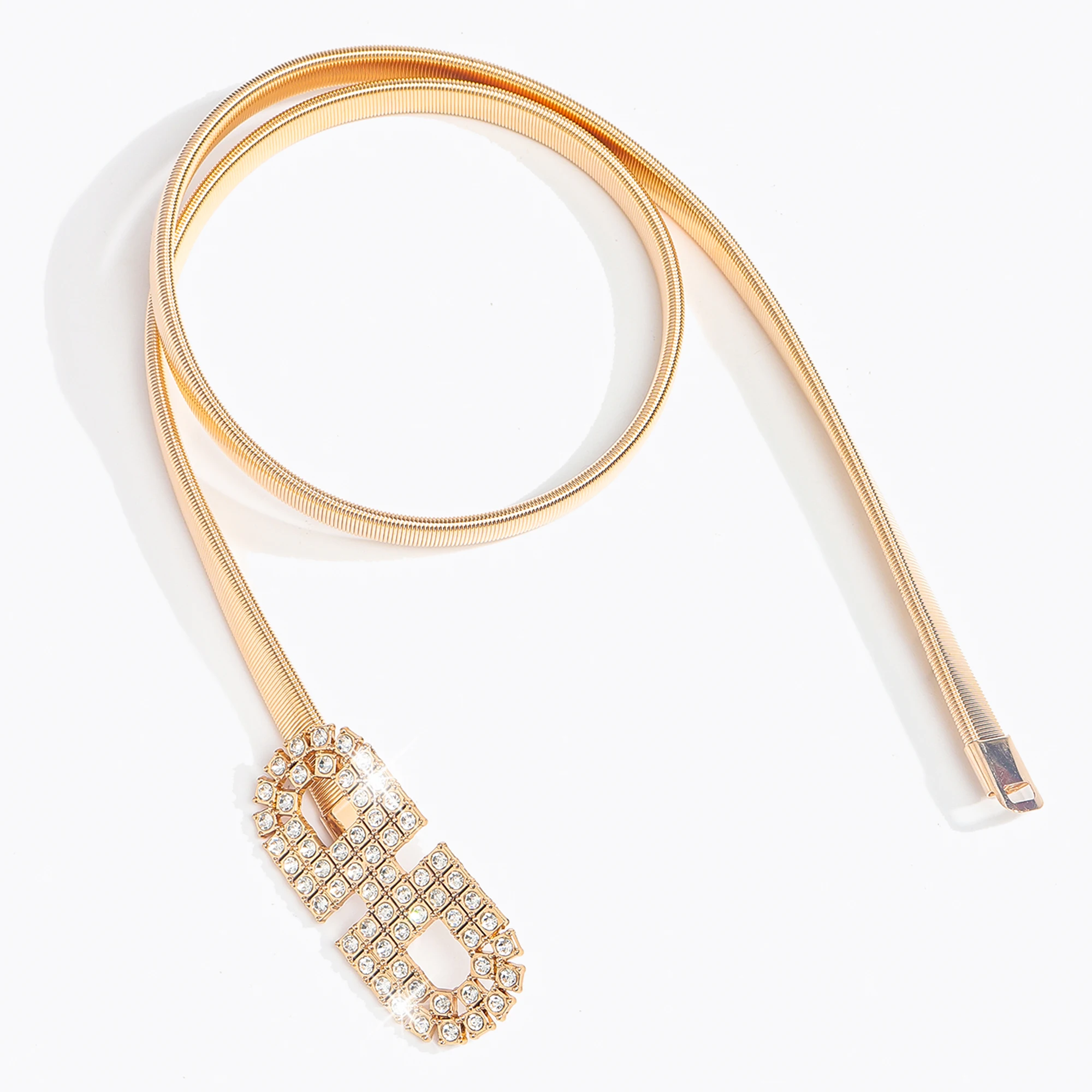 Neues Modell: elegante, modische und schlichte Federkette für lässiges Outfit, gepaart mit Rock-Taillenkette – Detail 11