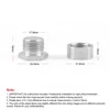 M18X1.5 Oxygen Sensor Stainless Steel Bung Plug Nut Stepped Mounting Cap Kit Plug Nut Plug Wideband Nut Fitting Weld Bungs 4