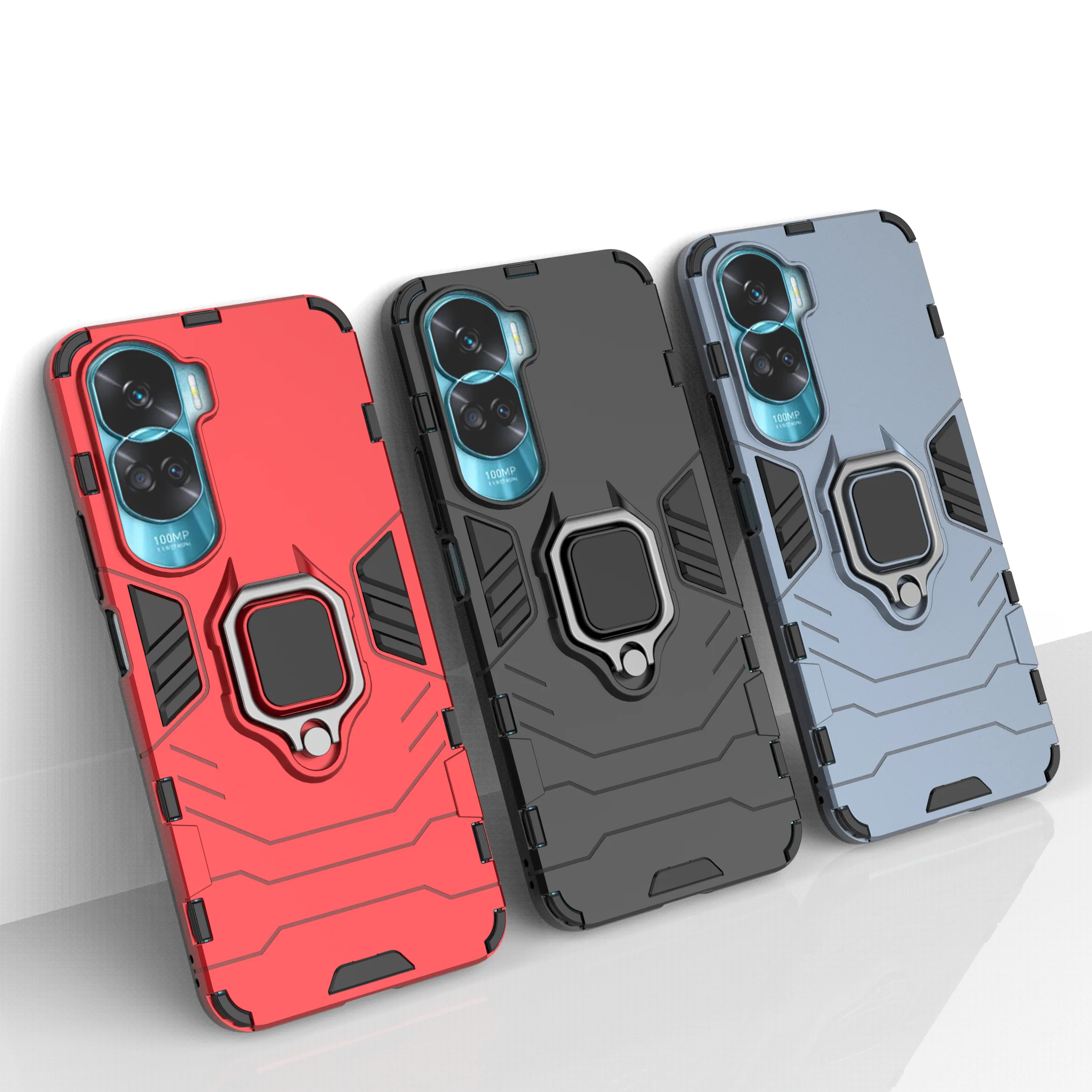 Ultimate Armor Shockproof Case with Metal Ring Stand and Bumper Protection