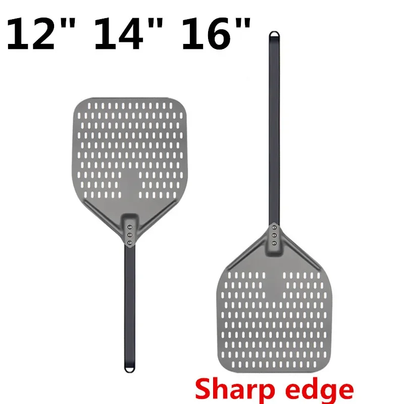 Pizza peel Pizza bakeware 12 14 inch Pizza Shovel Peel Big long Aluminum With Long Handle Pastry Tools for Pizza Cake Baking