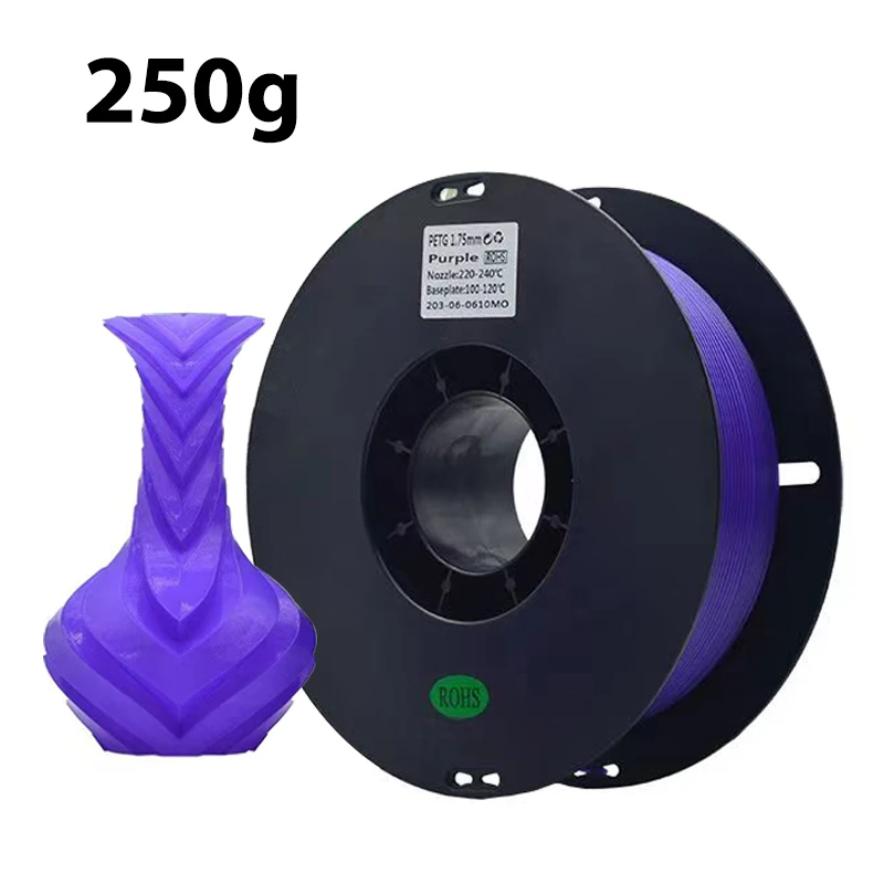 250g PETG 1.75MM 3D 프린터 필라멘트 재료 소모품 PETG 재료 3D 프린터용 3D 인쇄 필라멘트