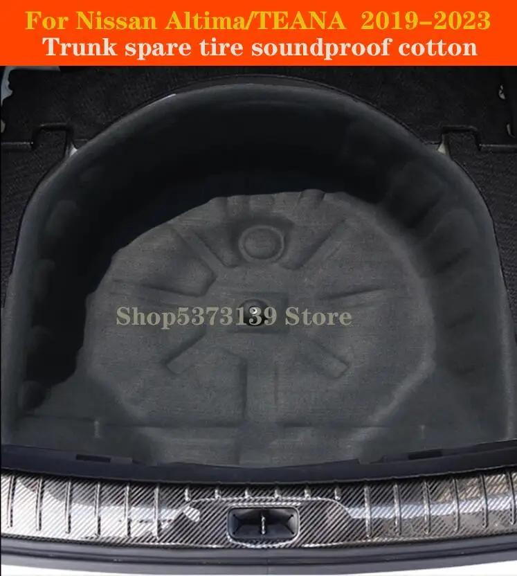 For Nissan Altima/TEANA-Spare Tire Box Sound Insulation Cotton Trunk Heat Insulation Foam Flame Noise Reduction YJ