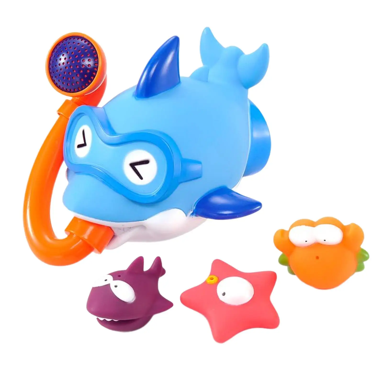 

4Pcs Bathroom Water Playing Bath Baby Cartoon Bathing Toy Toddlers Bath Shower Toys for Infants Bathtub Swimming Pool
