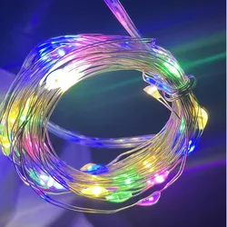 10 LED Fairy String Lights - Waterproof Copper Wire for DIY Decorations & Celebrations (RGB)