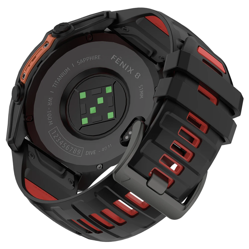 Durable Silicone Sports Watch Band - QuickFit Design