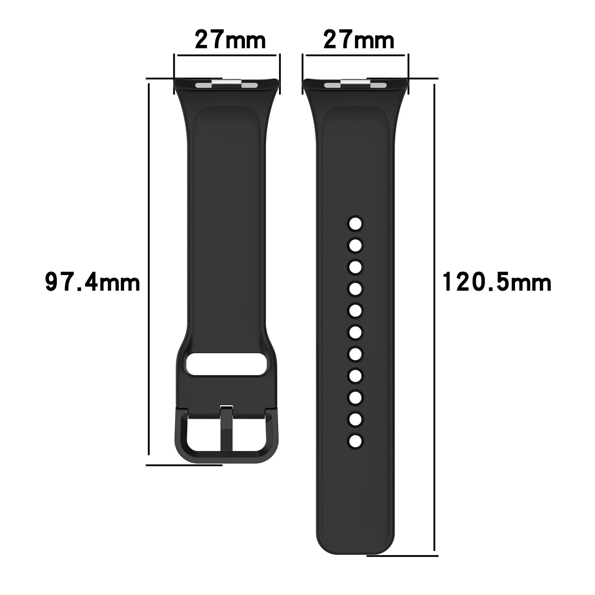 Silicone Sport Strap for Smartwatch - Durable Watchband Accessory
