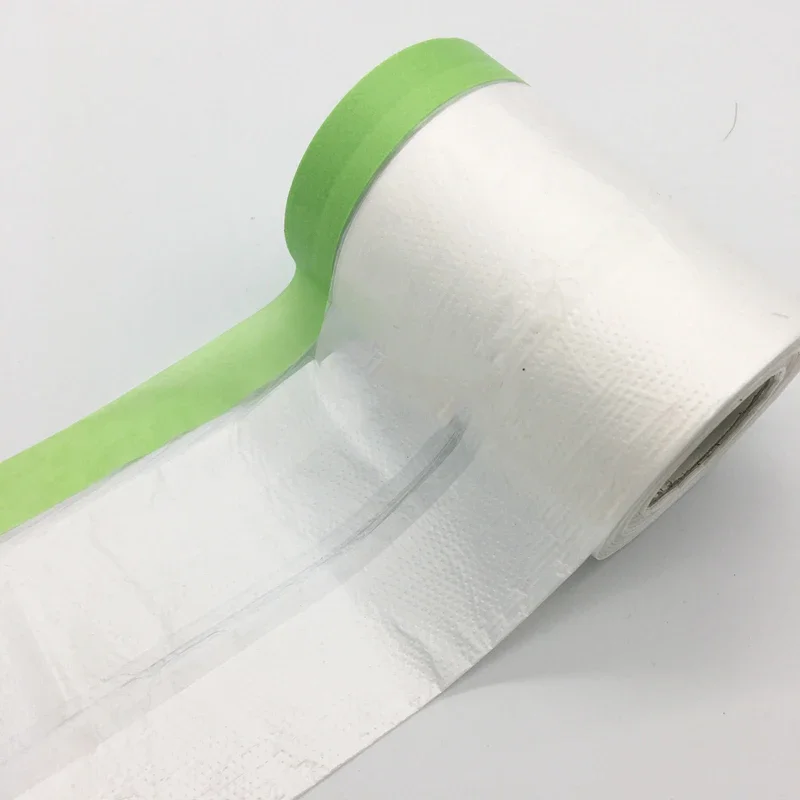New Material Paint Protect Cover Spray Paint Masking Paper Plastic Kraft Paper Film Barrier Car Renovation Protective Tapes