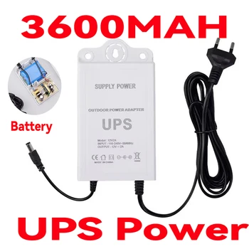 UPS Power Adapter DC12V 2A 3600mah Battery Camera Battery Power Waterproof Security UPS Monitoring Power Outage Endurance 1