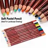 12Pcs Set Colored Soft Pastel Pencils 4.0mm Lead Wooden Handle For Skin Tints Portrait Landscape Art Drawing Sketching Graffiti 1