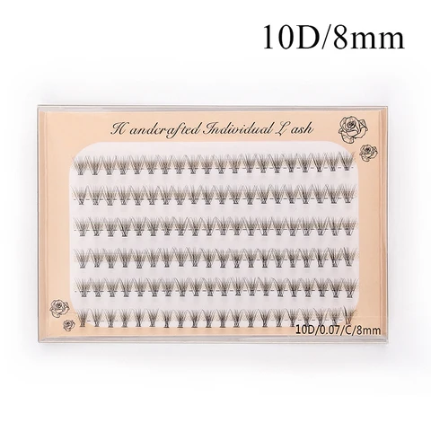 Bundles Eyelash Extension Set Natural Faux Mink Eyelashes Individual Cluster Lashes Makeup False Eye Lashes Grafting Tool