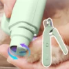 2-in-1 Nail Trimmer with LED Light 200mAh Pet Claw Clippers USB Charging W/ Splash Guard for Cats Small Medium and Large Dog
