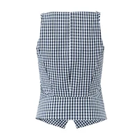 Colleen Plaid Lapel Sleeveless Pant Set 4