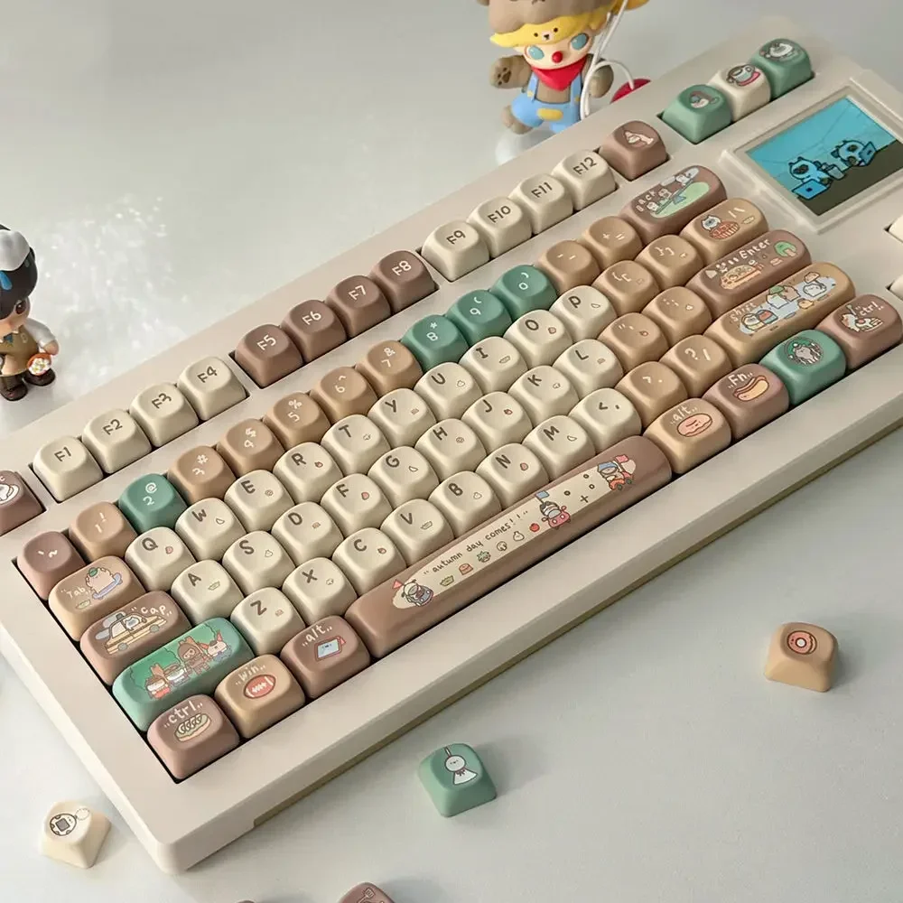 Khaki, Perfil MOA, PBT, Sublimação de Corante Térmico, Teclado Mecânico