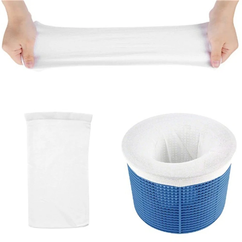 ANTOBLE Pool Skimmer Socken 20 Stück - Wiederverwendbar, Elastisch, Für Skimmerkörbe, Zum Filtern Von Blättern & Schmutz