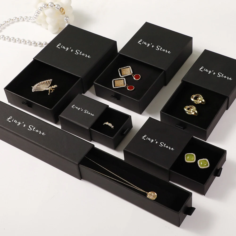 24Pcs Customized Luxury Jewelry Drawer Box Ring Earrings