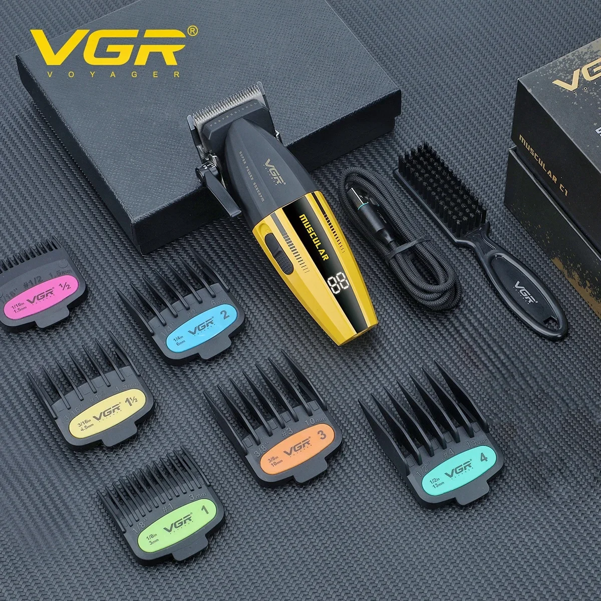 VGR Electric Hair Trimmers Professional 9000RPM Hair Clippers Rechargeable Haircut Machine Adjustable Barber Tool for Men V-285 - Image 6