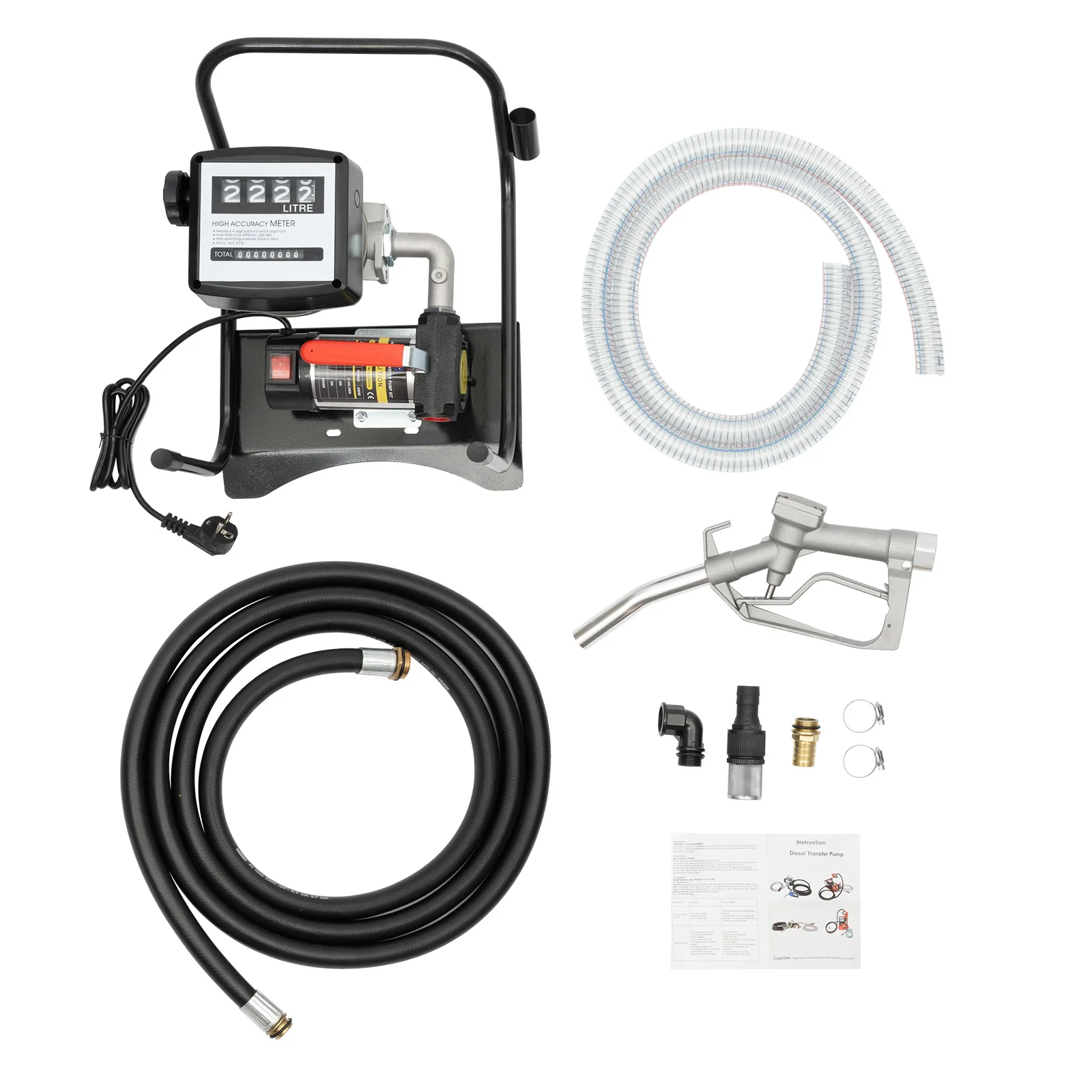 220 V Kraftstoffpumpe, 3600 U/min, Upgrade-Ölwechselpumpe 45 l/min, elektrische Dieselpumpe, Öltransferpumpe, Diesel-Flüssigkeitsübertragungspumpe – Detail 4