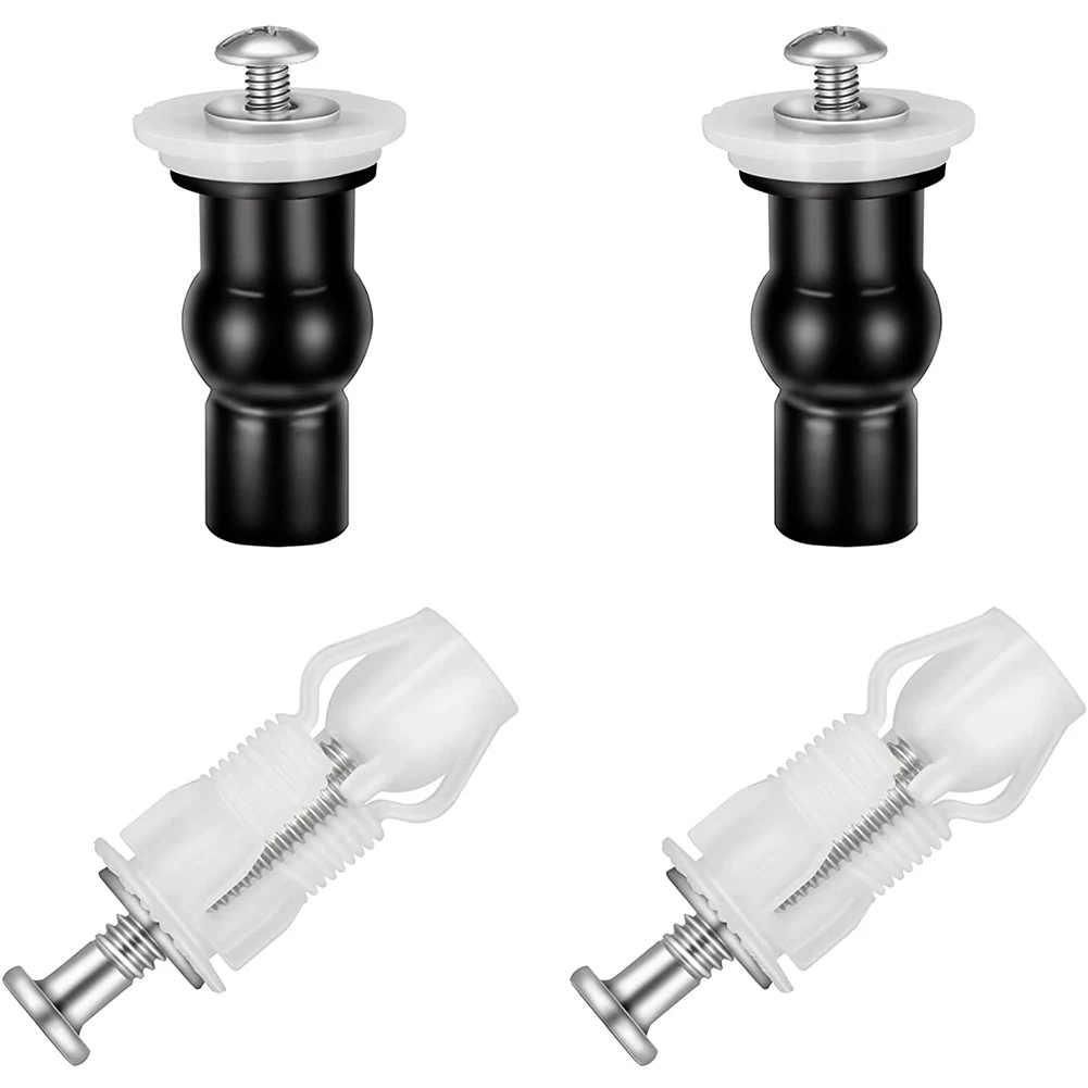Description Picture 3 of item4pcs Top Fix Toilet Seat Screws Nut Cover Lid Pan Fixing WC Blind Hole Fitting Kits Universal Bathroom Accessories