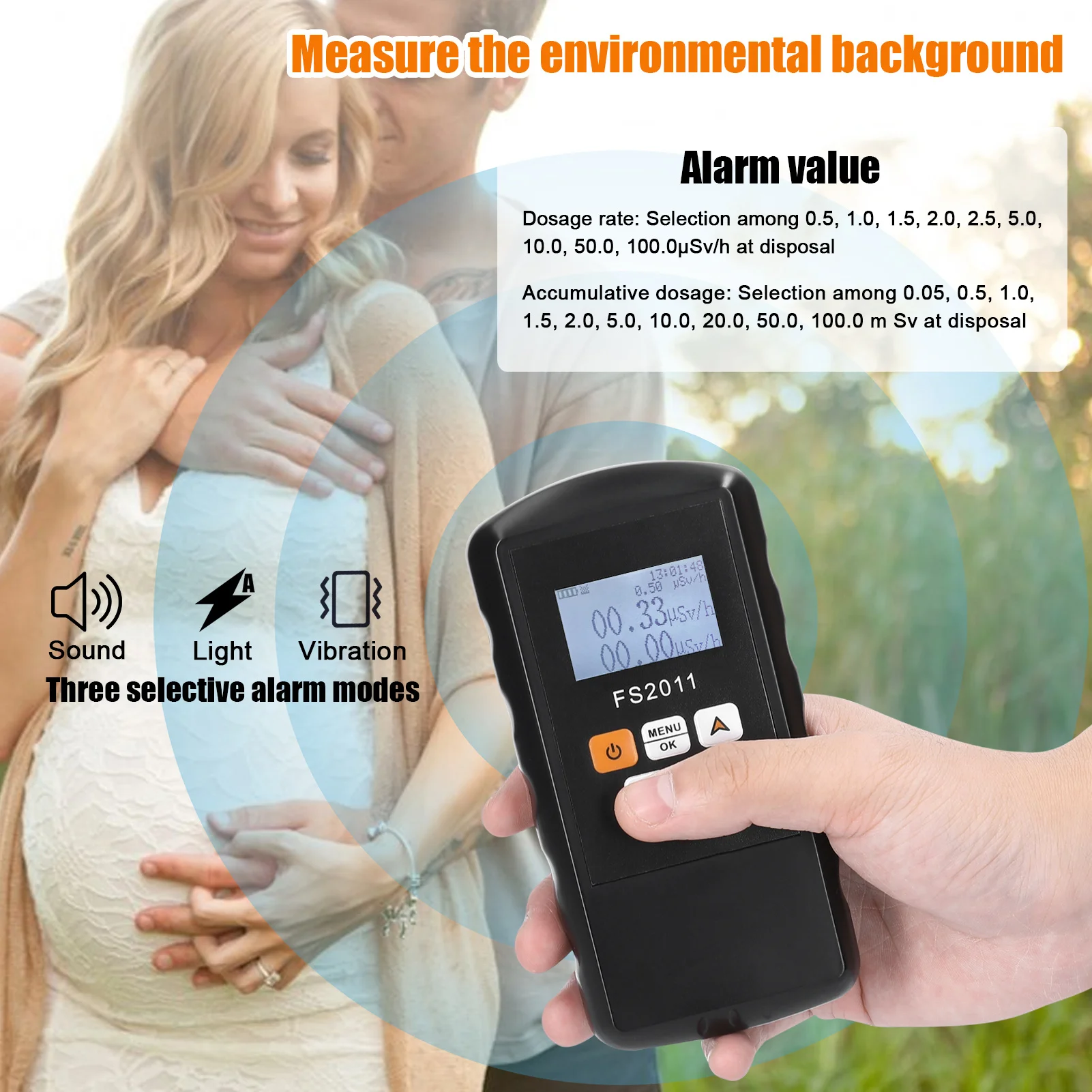 Nuclear Radiation Detector Geiger Counter Testing Tools Emf Meter  Fs2011 Fs2011 Aliexpress