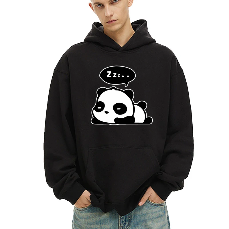 

Fashion Brand Men's Hoodies Male Hip Hop Sweatshirt Street Funny Panda Print Fashionable and Casual for Men Hoodie Men Outerwear