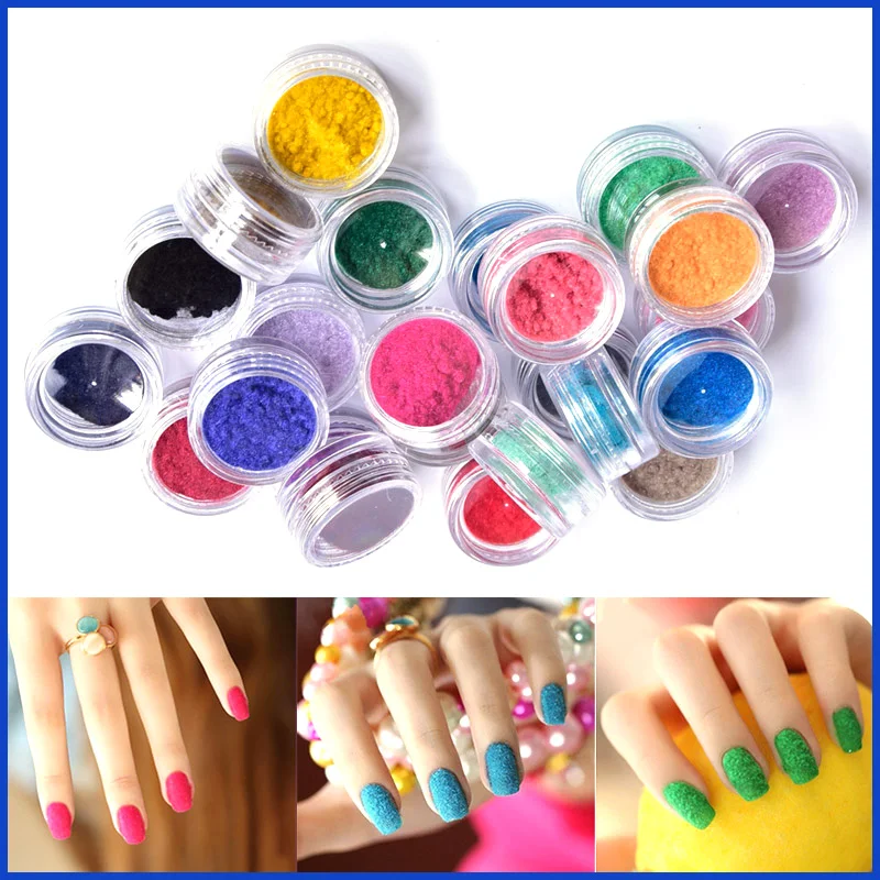 Flocking Velvet Powder Nails, Color Velvet Flocking Powder