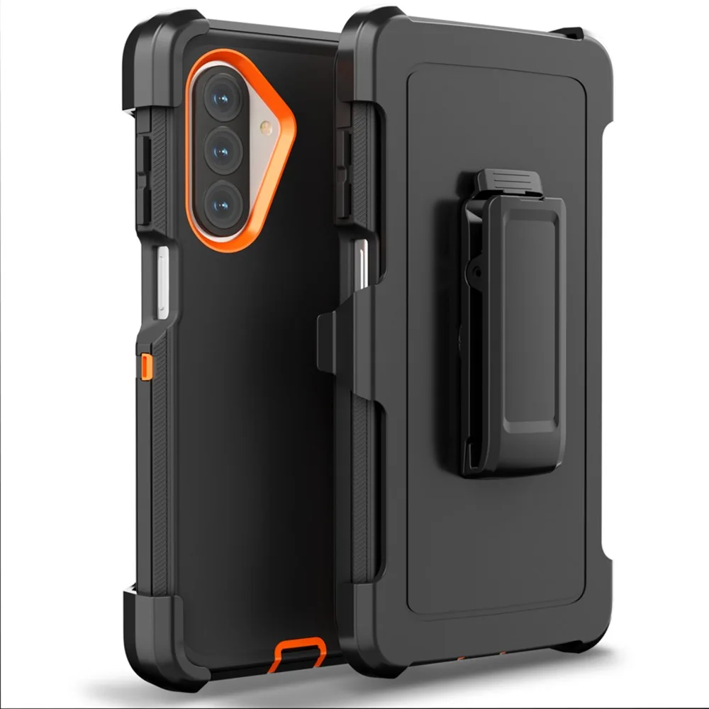 Rugged Anti-Drop Defender Phone Case with Clip Holder