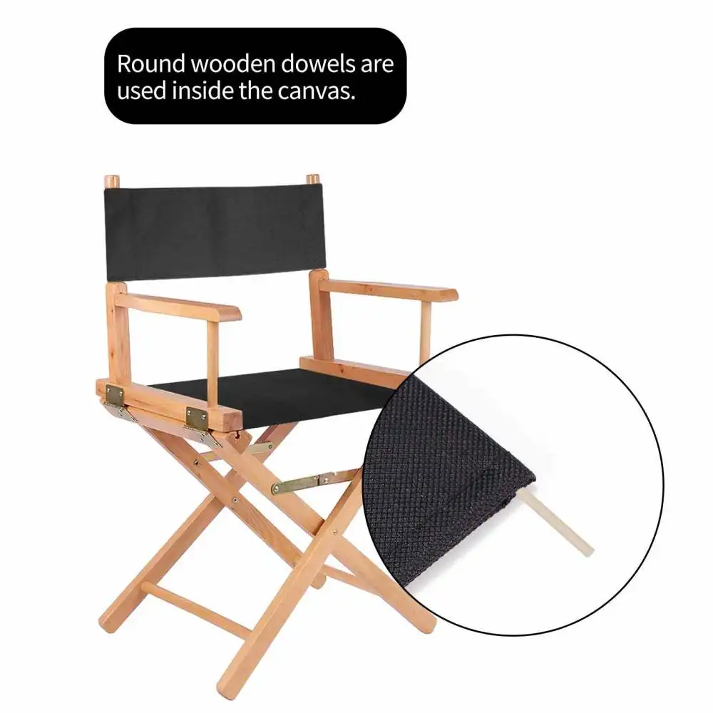 Replacement Canvas Directors Chairs Cover Stool Protector Chairs Canvas Covers Simple Solid Seat Covers Set Outdoor Yard Garden