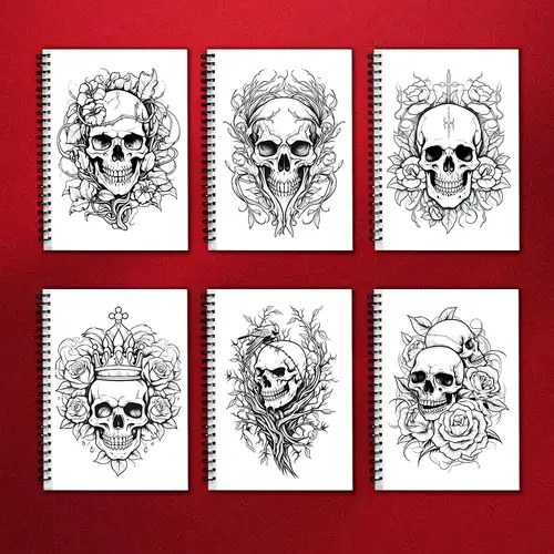 Adult Coloring Book -30 Sheet Spiral Coloring Book, 11.2X 8.3Inch, 100Gsm Thick Paper, Back to School, New Year, Birthday Gift - Image 4