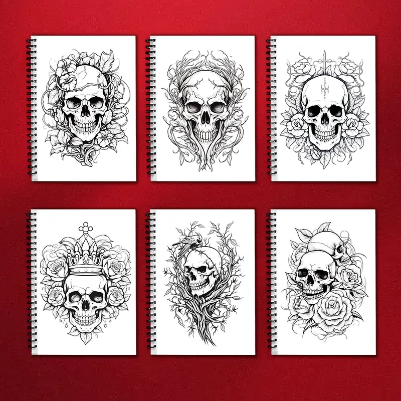 Adult Coloring Book -30 Sheet Spiral Coloring Book, 11.2X 8.3Inch, 100Gsm Thick Paper, Back to School, New Year, Birthday Gift - Image 4