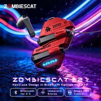Zombies Cat Ai Translation Headphones Bluetooth 6.0 Earbuds Necklace Design Immersive Music TWS Wireless Earphone with Smart APP 1