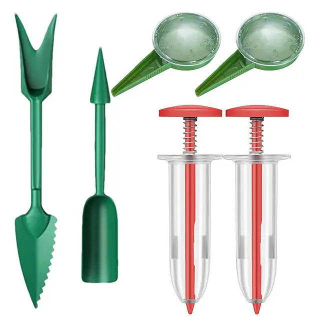 6 Darab Mini Vetőmag -Adagoló Kézikönyv -Vetőmag -Szóró Kézi Ültetvény Kézikönyve Vékony Virágágy Kertész - Image 4