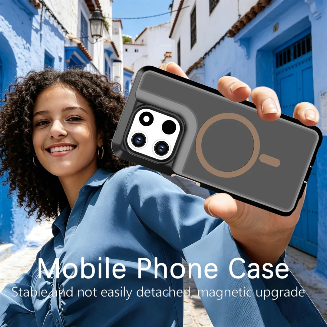 Rugged Dustproof Anti-Drop Outdoor Case with Magnetic Wireless Charging Compatibility