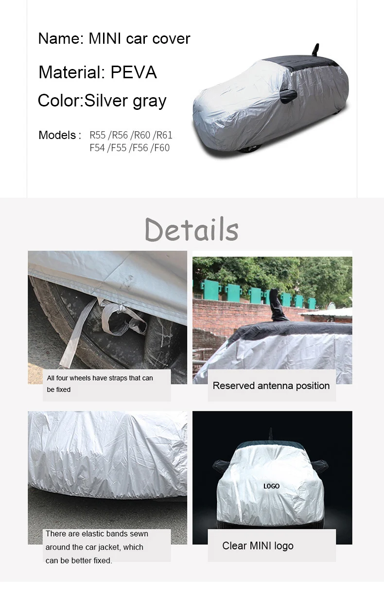 car umbrella shade Car Cover Outdoor Sun Snow Dust Resistant Protection Cover For MINI Cooper ONE COUNTRYMAN R56 R55 R50 R52 R601 R53 Accessories sun cover for car