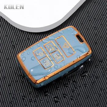 TPU Car Remote Key Case Cover Shell per Land Rover Range Rover Evoque Discovery Sport Velar per Jaguar XE E-PACE XF accessori - TPU Car Remote Key Case Cover Shell per Land Rover Range Rover Evoque Discovery Sport