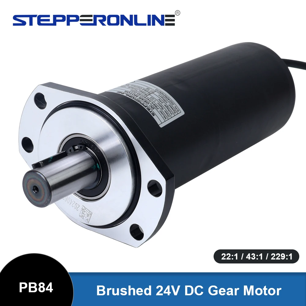 Шестеренчатый электродвигатель постоянного тока 24В 138 Вт 10 нм/20 нм/95 нм водонепроницаемый IP66 84 мм планетарный редуктор 22:1/43:1/229:1 Шестеренчатый электродвигатель постоянного тока 24В 138 Вт 10 нм/20 нм/95 нм водонепроницаемый IP66 84 мм планетарный редуктор 22:1/43:1/229:1