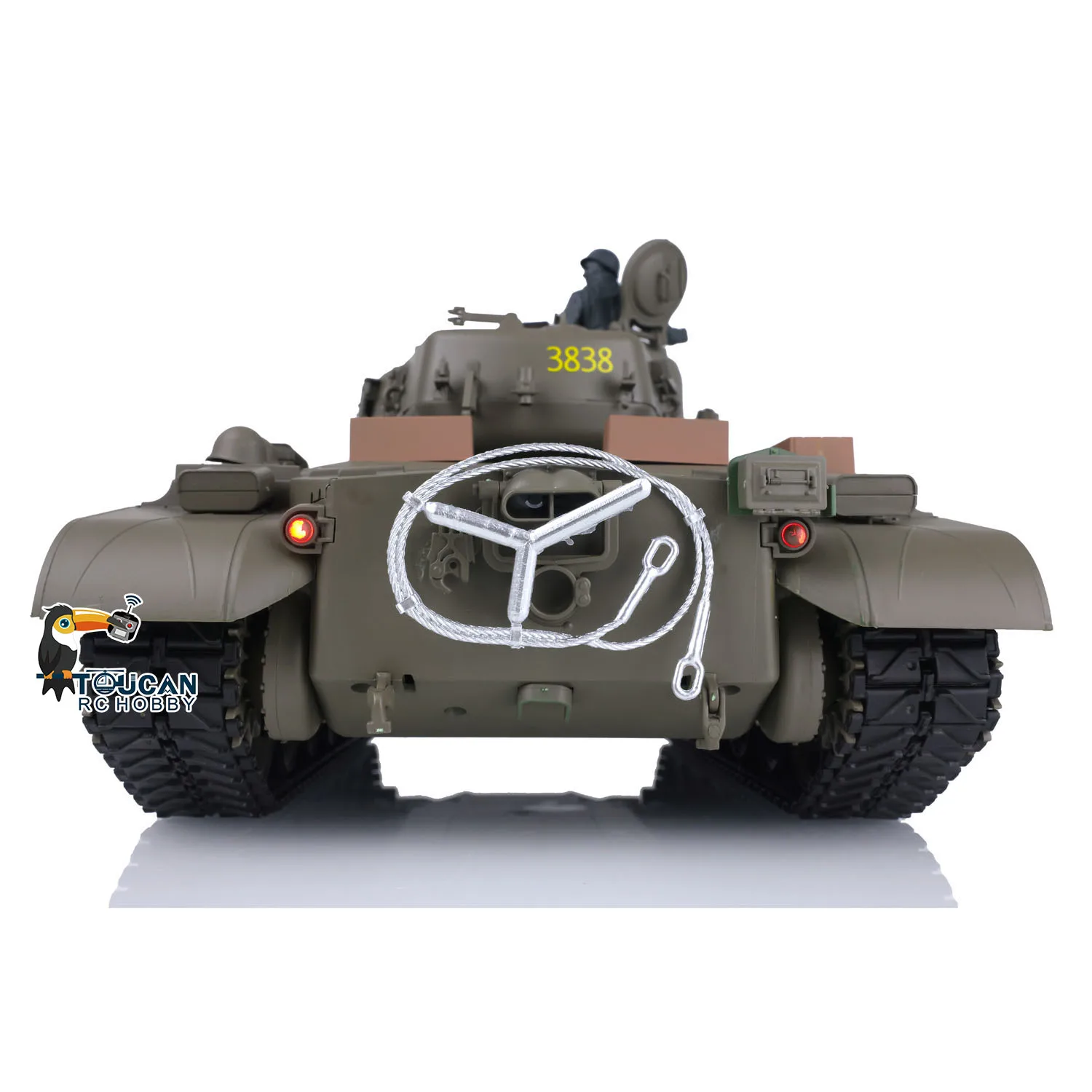 Jungen-Geschenke Heng Long 1/16 7.0 Plastik M26 Pershing RC Panzer 3838 mit 360° ° Fertig zum Betrieb: Modell TH17302-SMT2 – Detail 2