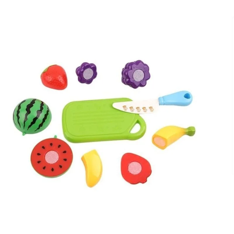 Kitchen Toys Children's Play House Toy Cut Fruit Plastic Vegetables Kitchen Baby Game Kids Toys Pretend Playset Educational Infant Toys