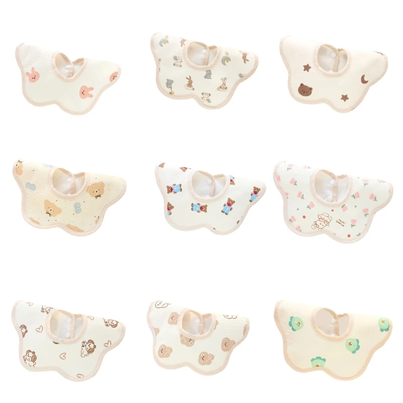 

Cotton Bibs Newborn Toddler Drooling Apron Bib Baby Burp Cloth Strong Absorbent Drop shipping