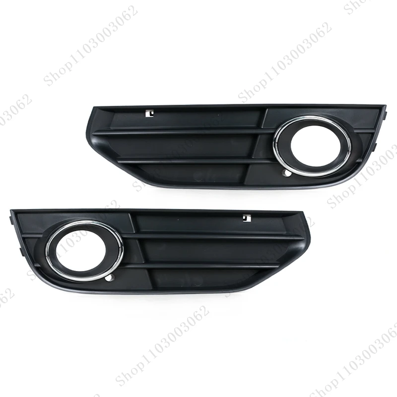 Grille De Calandre Avant Chromée Pour Audi A4 B8 2009-2011 - ABS - Pour Feux Anti-brouillard - Paire Gauche/droite