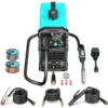 145A MIG Welder 110V/220V Dual Voltage Gas/Gasless Flux Core MIG /Lift TIG/Stick 3 in 1 Synergic MIG145 9GEN Welding Machine 6