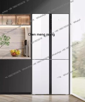Ultra-thin Doji glass four-door embedded refrigerator first-class energy efficiency