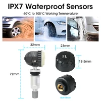 JMCQ USB Android TPMS Tire Pressure Monitoring System 116 Psi Alarm System  5V Internal External Android Navigation Car Radio - Image 5