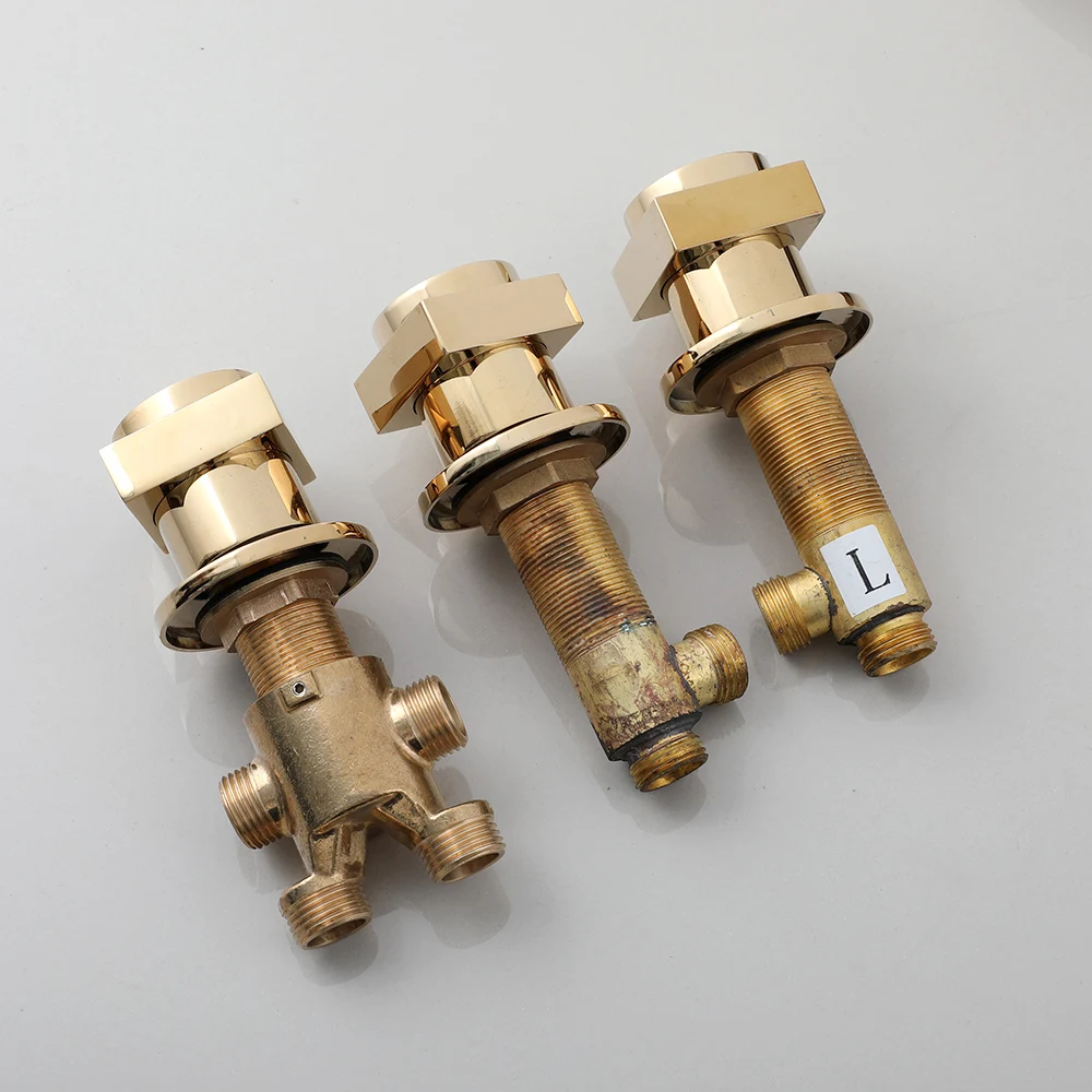 LED Brass Waterfall Filler Faucet with Handheld Shower Bathtub Faucet