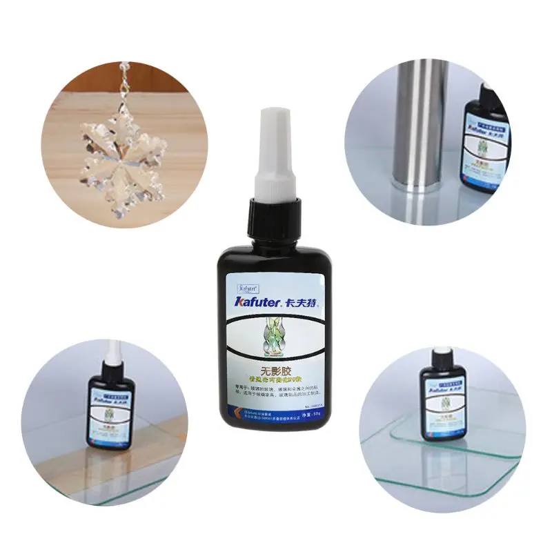 50ML K-300 UV Curing Adhesive Clear Glass Bonding for DIY Jewelry Making