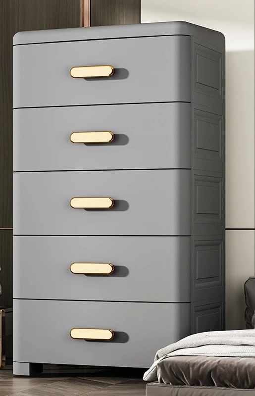 70cm 5 Drawer Dresser with wheels Storage Cabinet for Makeup