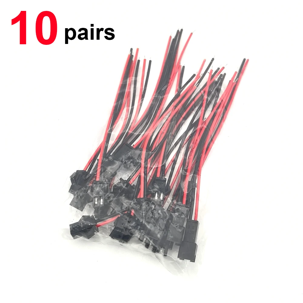 Plug Connector For JST sm 2Pin Male Female For JST RCY Plug Connector Cable Wire LED Lamp Strip RC Toys Battery 20pcs