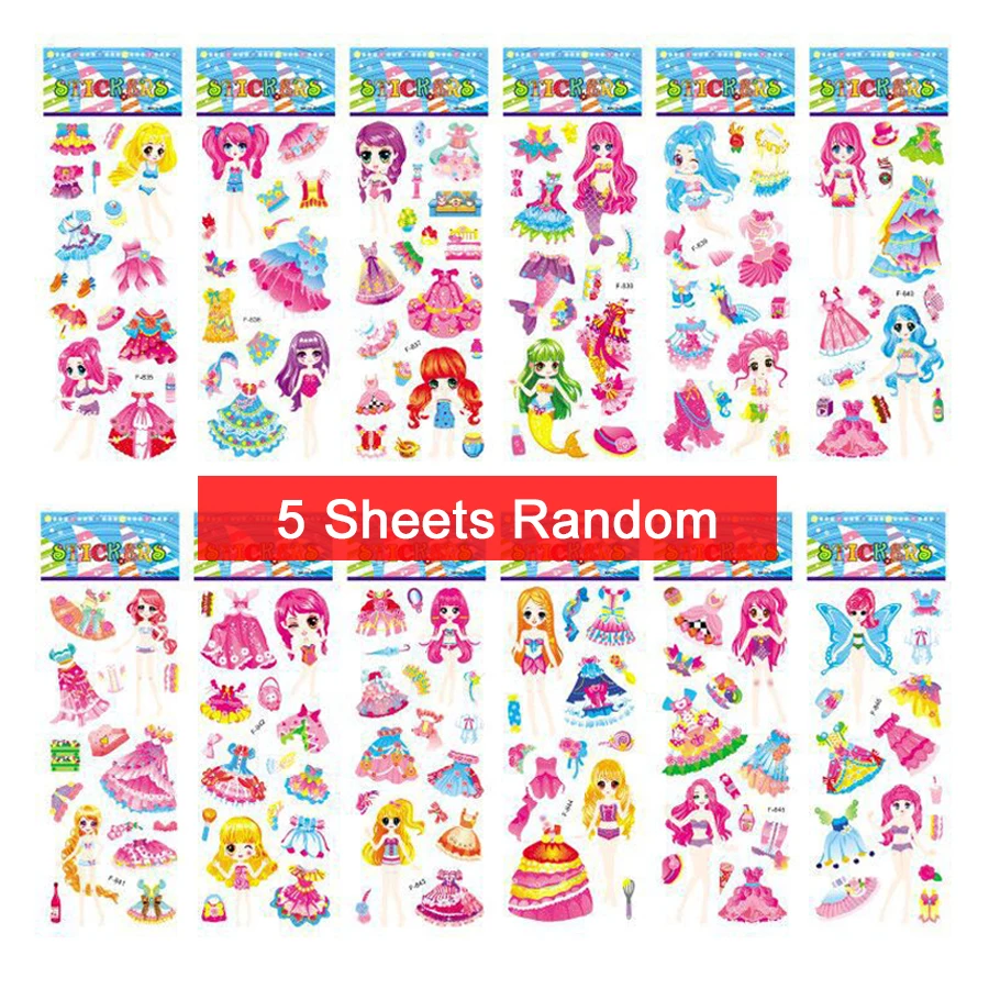 5 Dress Up Stickers