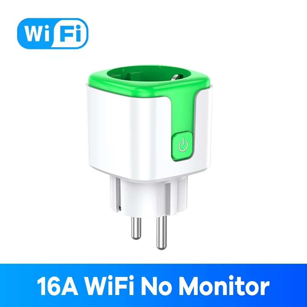 Smart WiFi Plug with Energy Monitoring and Voice Control - EU 16A